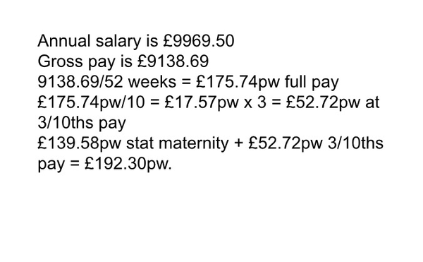 Maternity pay
