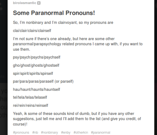 Non Binary / Gender Neutral