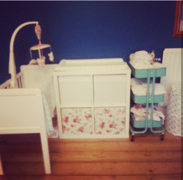 One bedroom with a baby