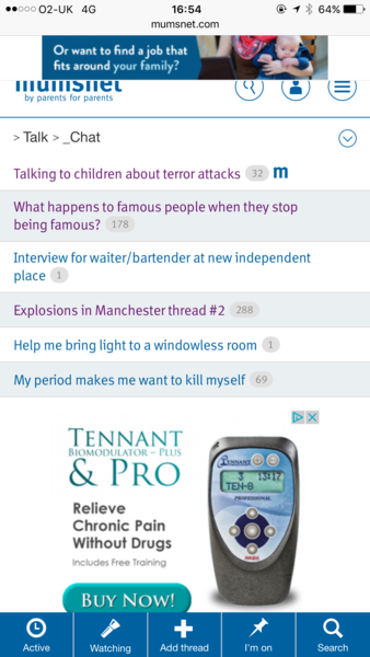 Adds in the middle of page?