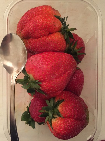 ....about the giant strawberry?!