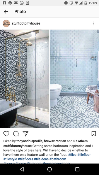 What goes with Moroccan floor tiles?