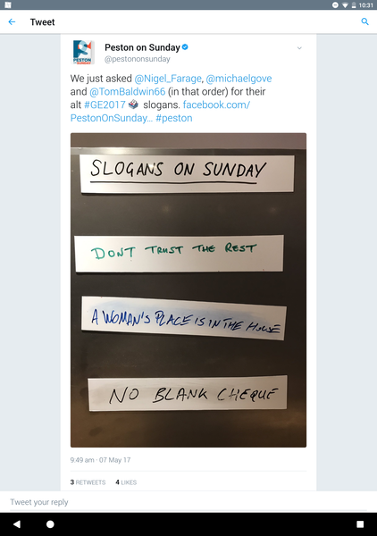 Westministenders: Its WAR. Huh!? What is that good for? Negotiations apparently