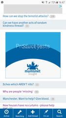 Adds in the middle of page?