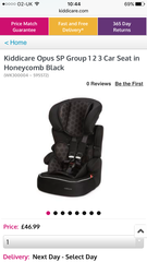 Best in/out car seat for occasional trips