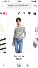 Can anyone help me find a white and black stripey top?