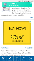 For the love of the wee man please do something about the ads