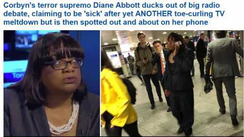 To think people who would otherwise vote for corbyn may not because of Diane Abbott?