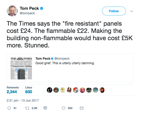 Grenfell Tower tragedy continued