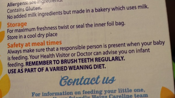 Rusk in bottle