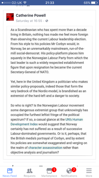 To think people who would otherwise vote for corbyn may not because of Diane Abbott?