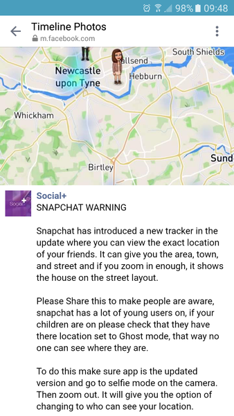Snapchat snap map