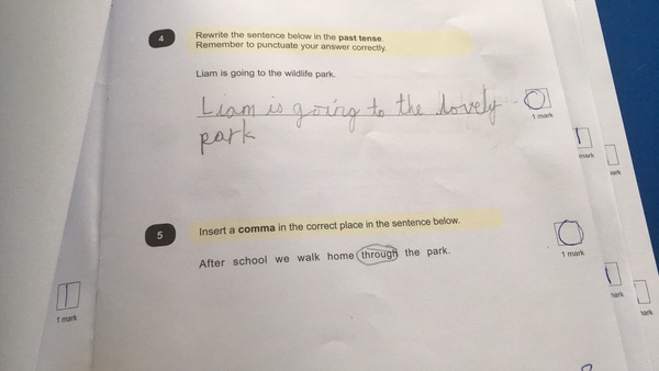 How's your marking going?