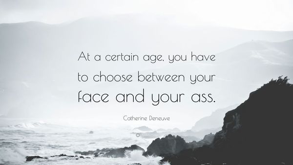 To ask if you can be older and thin? (without looking worn-out)