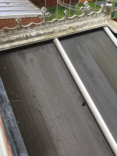 If you have a glass conservatory roof what does it look like now?