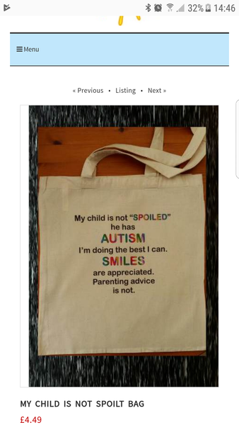 To ask people not to stare at my son
