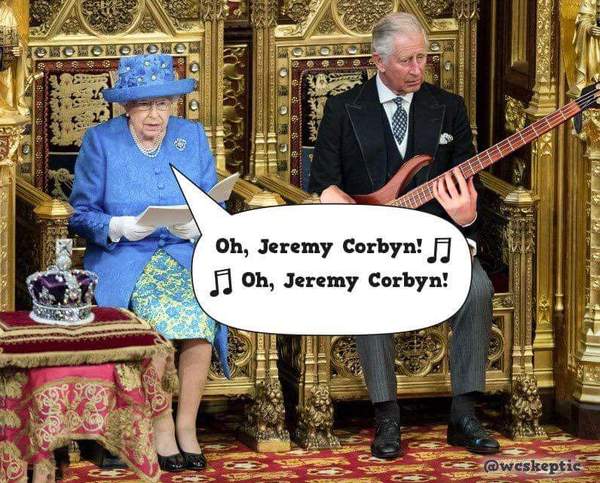 Jeremy Corbyn at Glastonbury ugh