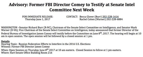 Join the Schiffettes for covfefe in the SCIF as they await Comeys return from behind the curtains...Trump cont.