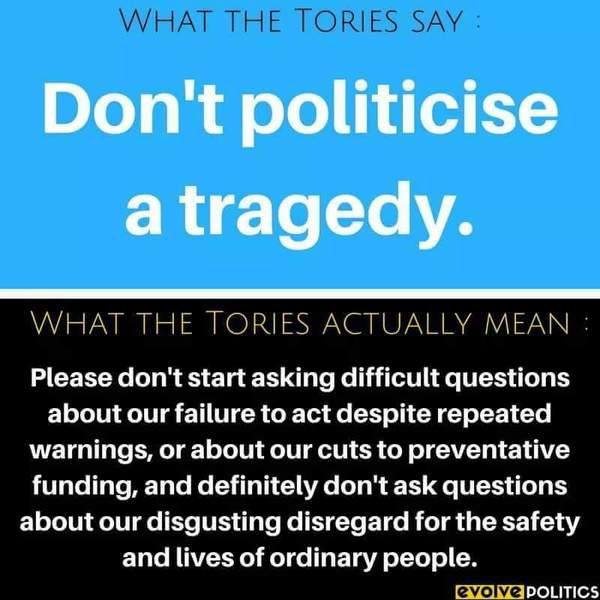 To think Labour should save their political point scoring re Granffell tower for later on