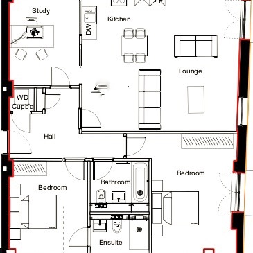 Moving a bathroom to make a 3-bed flat. Worth it?