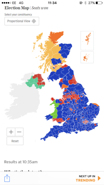 TO BE ABSOLUTELY THRILLED AT A HUNG PARLIAMENT
