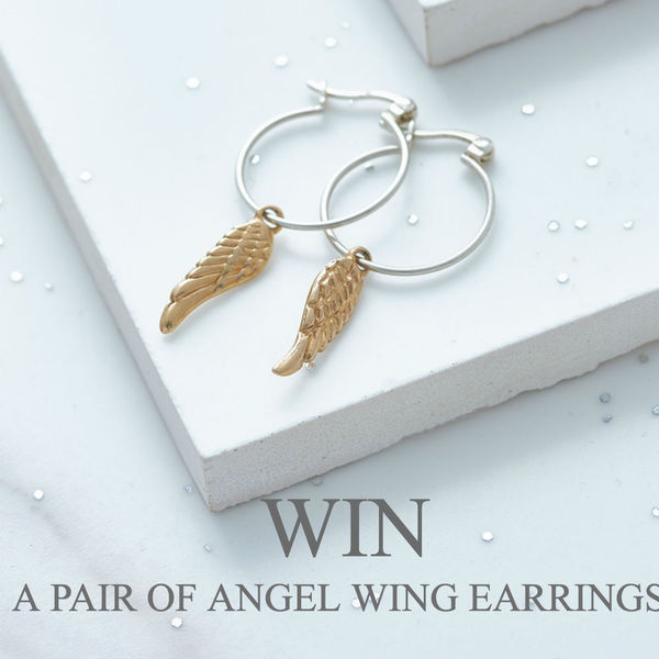 Win a designer pair of Angel wing earrings worth £65.00