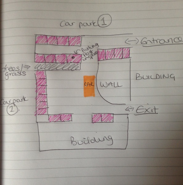 Parking with diagram