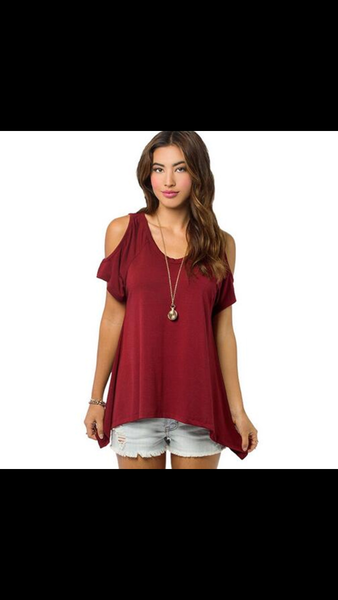 Classy cold shoulder tops