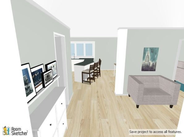 Avoiding a long narrow corridor from front to back of house