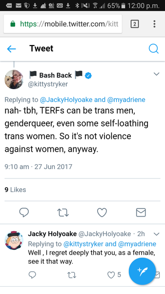 Punching Terfs