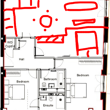Moving a bathroom to make a 3-bed flat. Worth it?