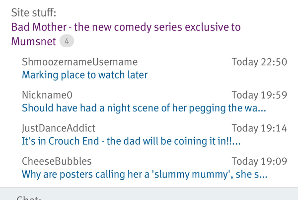 Bad Mother - the new comedy series exclusive to Mumsnet