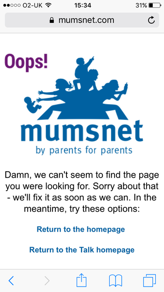 Mobile site not working?
