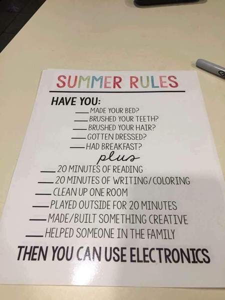 To have some fucking rules!!!!!