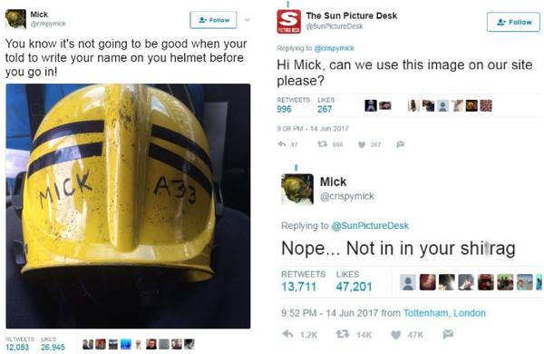 To feel a bit angry at the media at grenfell