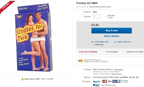 Most bizarre thing you've seen for sale on eBay?