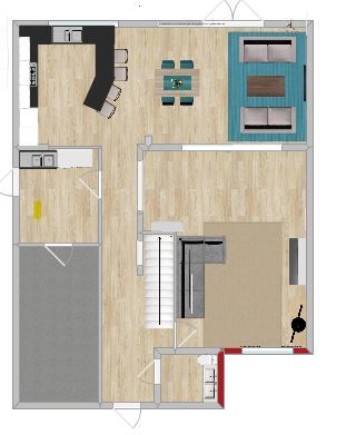 Avoiding a long narrow corridor from front to back of house