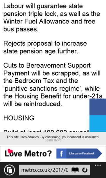 Jeremy Corbyn at Glastonbury ugh