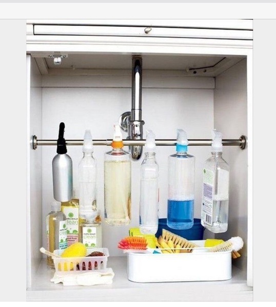 Where do you hang your tea towels?