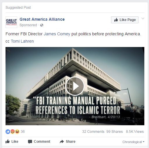 Is justice Comey for Trump?