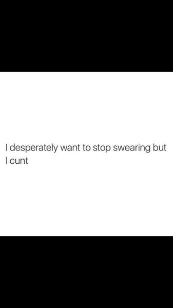 To ask people to stop swearing so much