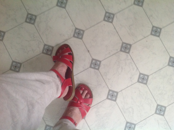 Frumpy and old or actually ok sandals?