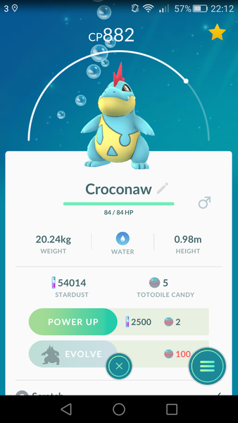 Pokemon Go #10. See ya later Feralligator, in a while Totodile