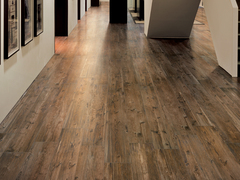 What kind of hard flooring for hall and dining room?