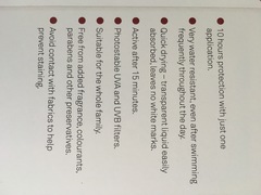 Suntan lotion P20, what's it like?