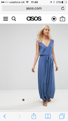 find me a plain blue maxi dress please