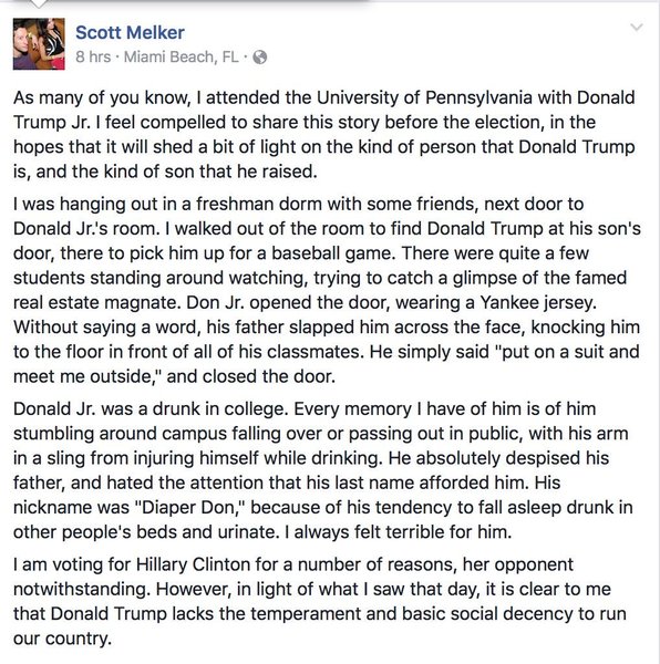 The one where Trump just can't stop being Trump