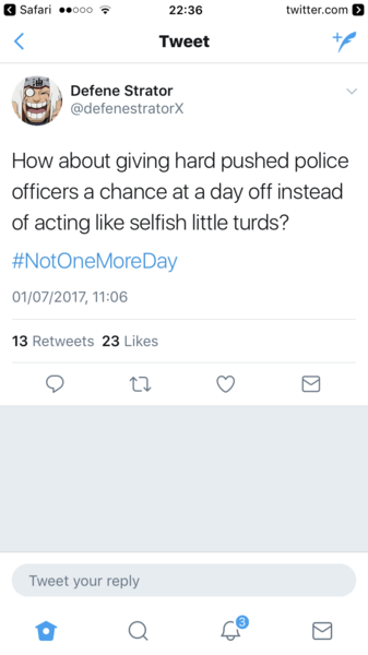 To remind you of the protest march in London on July 1st?