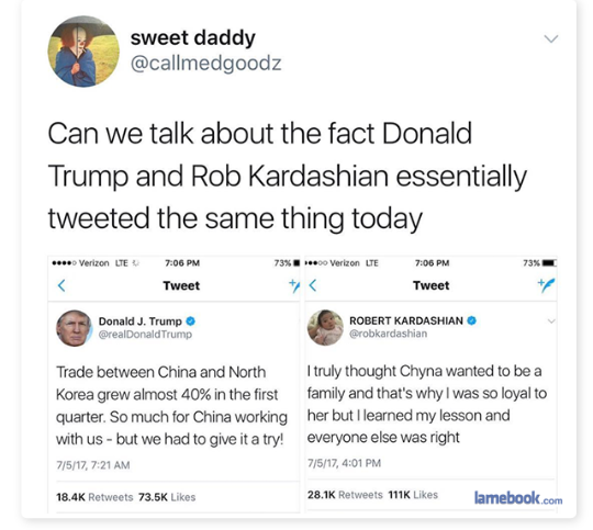 The one where Trump just can't stop being Trump