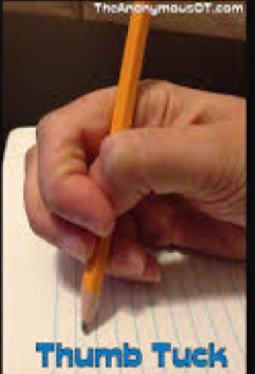 To think DD should be able to hold her pen in the way she finds most comfortable?
